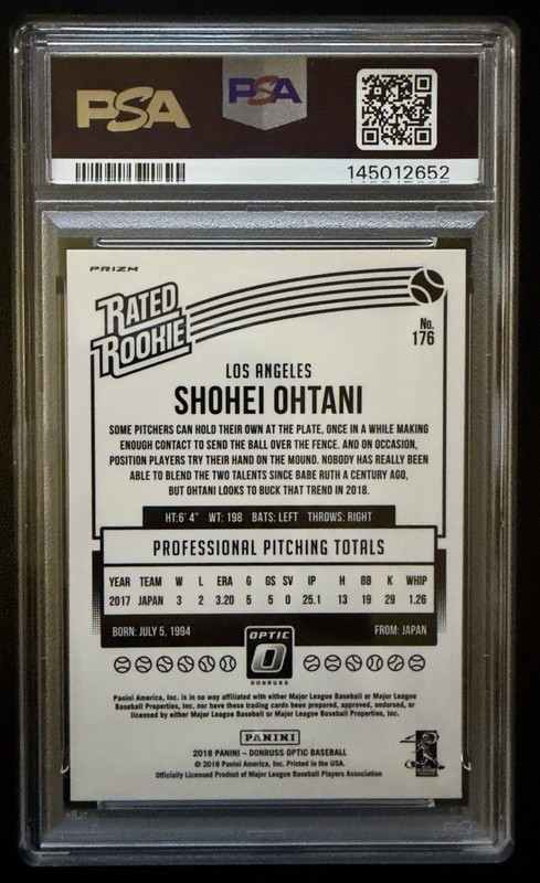 Panini 2018 Donruss Optic Shohei Ohtani Rated Rookie Pink Prizm #176 RC MINT 🔥 view 2