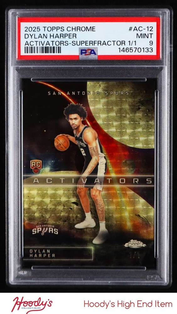 2025-26 Topps Chrome Activators Superfractor Dylan Harper RC Rookie 1/1 PSA 9