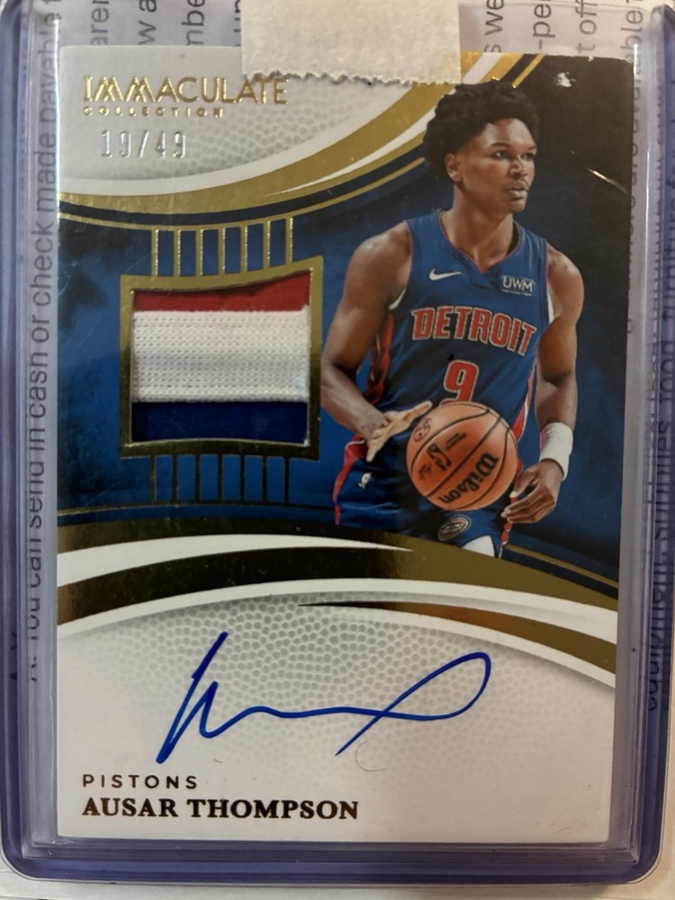 Ausar Thompson Patch Autograph Immaculate On Card Auto Sick Patch 