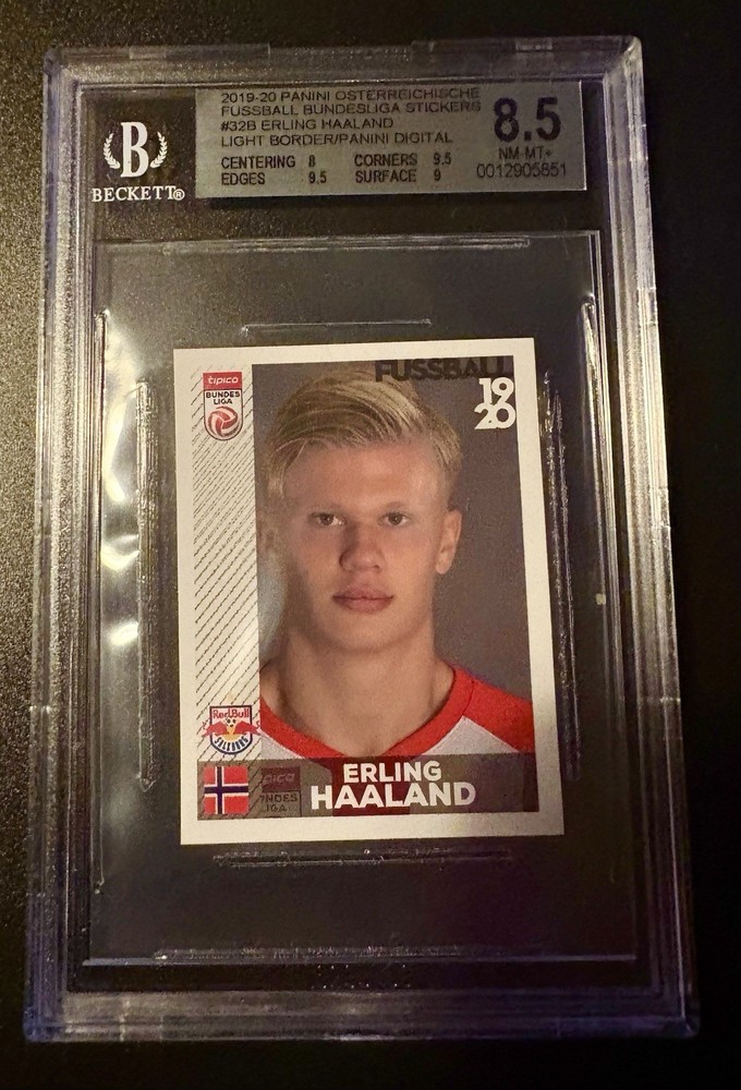2019-20 Panini Fussball Bundesliga Erling Haaland #32 Rookie- BGS 8.5