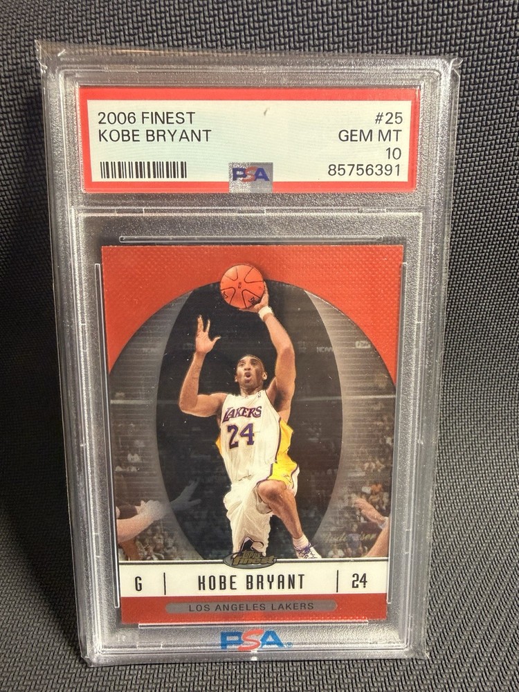 2006-07 Topps Finest - Kobe Bryant #25 PSA GEM MT 10