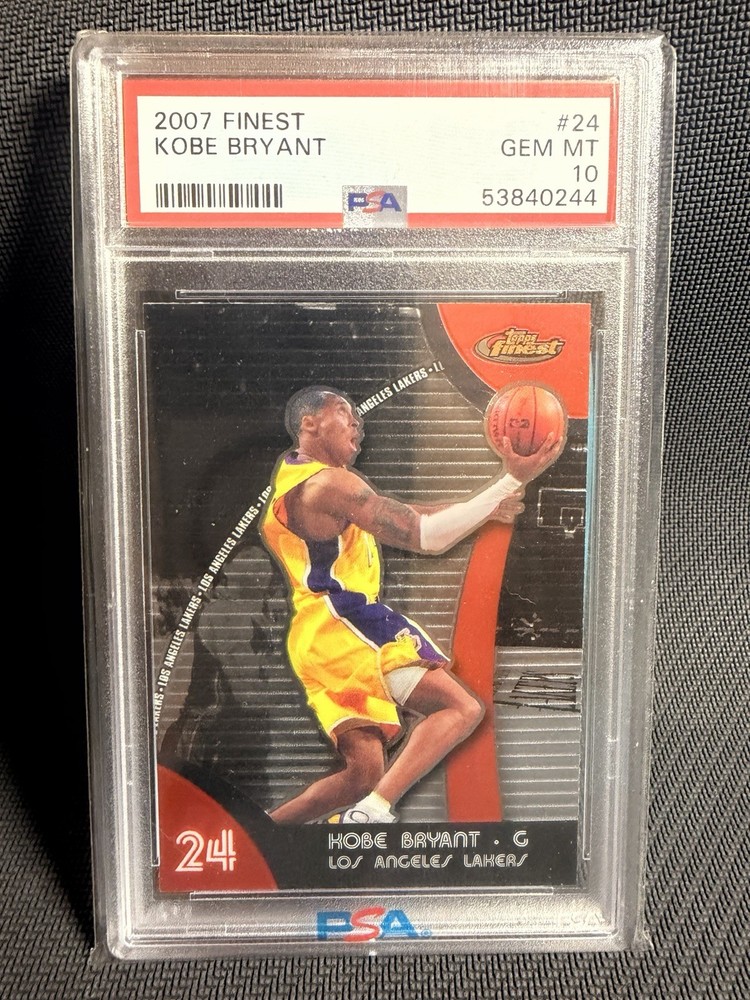 2007-08 Topps Finest - Kobe Bryant #24 PSA  GEM MT 10