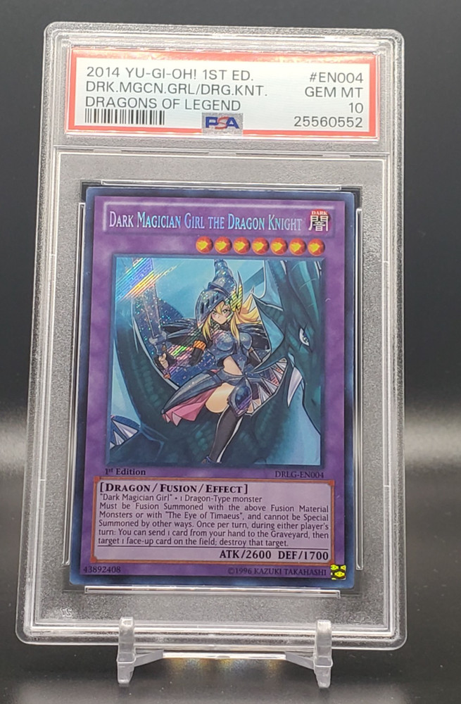 PSA 10 - 2014 Yu-Gi-Oh! 1st Ed Dark Magician Girl the Dragon Knight - DRLG-EN004