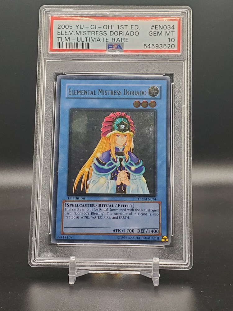 PSA 10 - 2005 Yu-Gi-Oh! 1st Ed Elemental Mistress Doriado Ultimate Rare - EN034