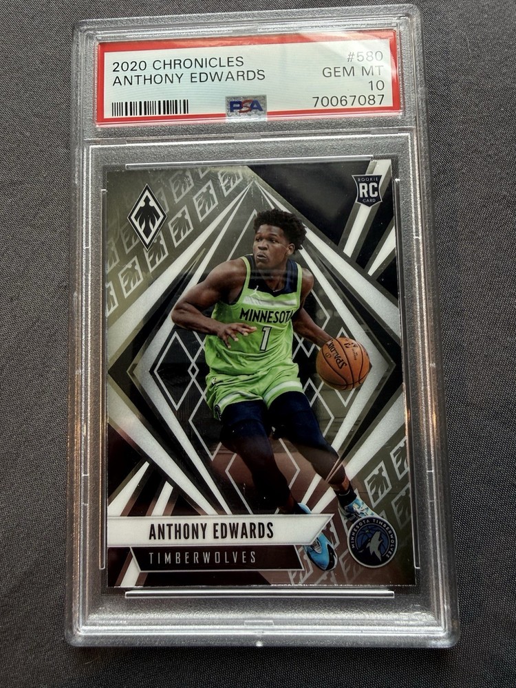 2020-21 Panini Chronicles Phoenix Anthony Edwards RC PSA 10 Timberwolves #580