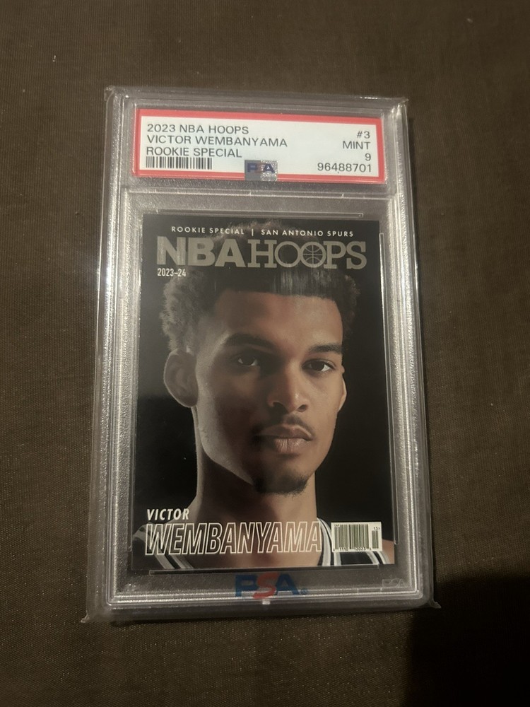 2023 Panini NBA Hoops Victor Wembanyama RC Rookie Special #3 PSA 9 Spurs