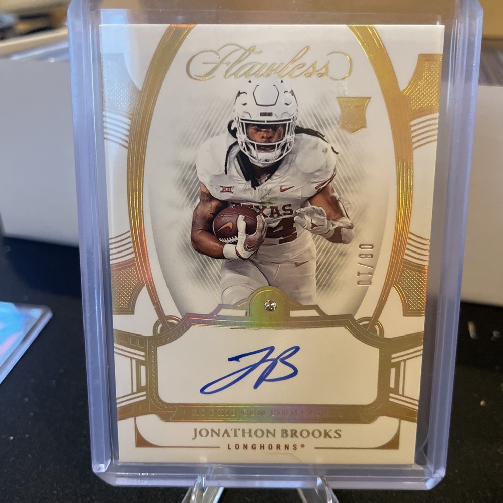 2024 Panini National Treasures Jonathon Brooks RC Auto /10 Flawless Gem FRGS-JBS