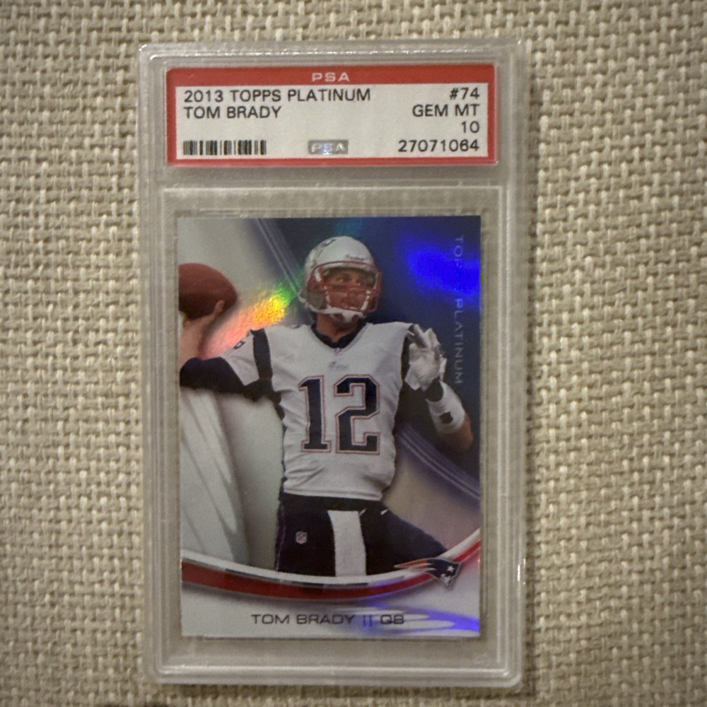 2013 Topps Platinum #74 Tom Brady PSA 10