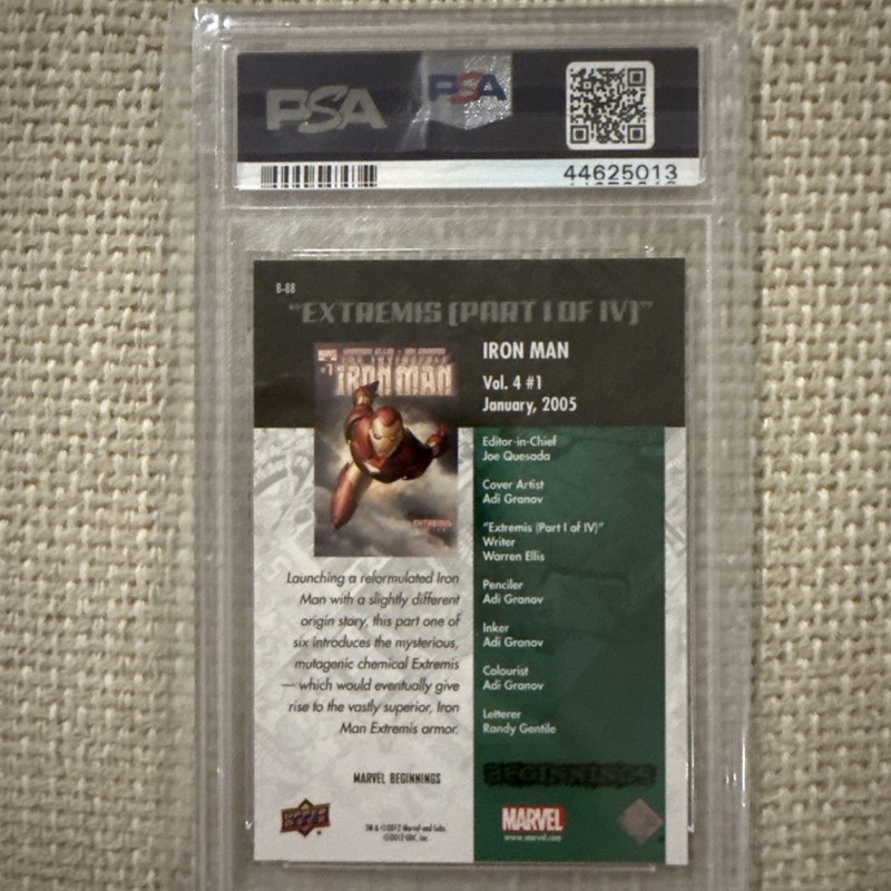 2012 Marvel Iron Man PSA 10 low pop 10 only rare  view 2