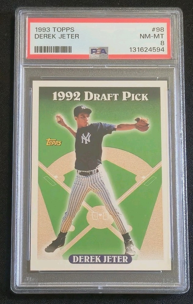 1993 Topps - Derek Jeter #98 - PSA 8 NM-MT - New York Yankees RC HOF Rookie