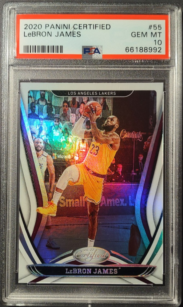 2020-21 Panini Certified Lebron James 55 PSA 10