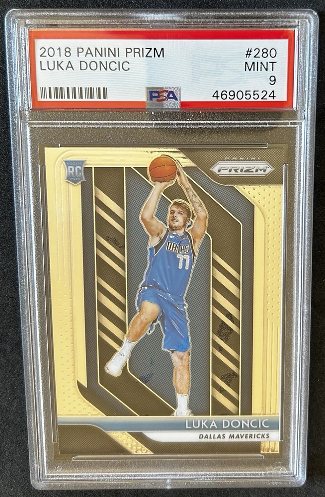 2018-19 Panini Prizm LUKA DONCIC ROOKIE RC #280 PSA 9 MINT MAVERICKS LAKERS