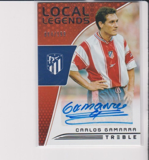 2018-19 Panini Treble Carlos Gamerra Local Legend Auto /199 Paraguay Atletico SP