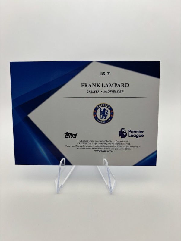 2025-26 Topps Chrome Sapphire Premier League - Infinite Frank Lampard #IS-7 SSP view 2