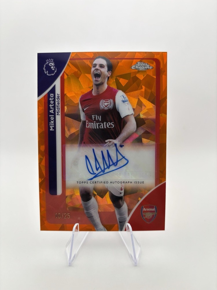 2025-26 Topps Chrome Sapphire Premier League-Mikel Arteta Legend Auto #CA-MA /25