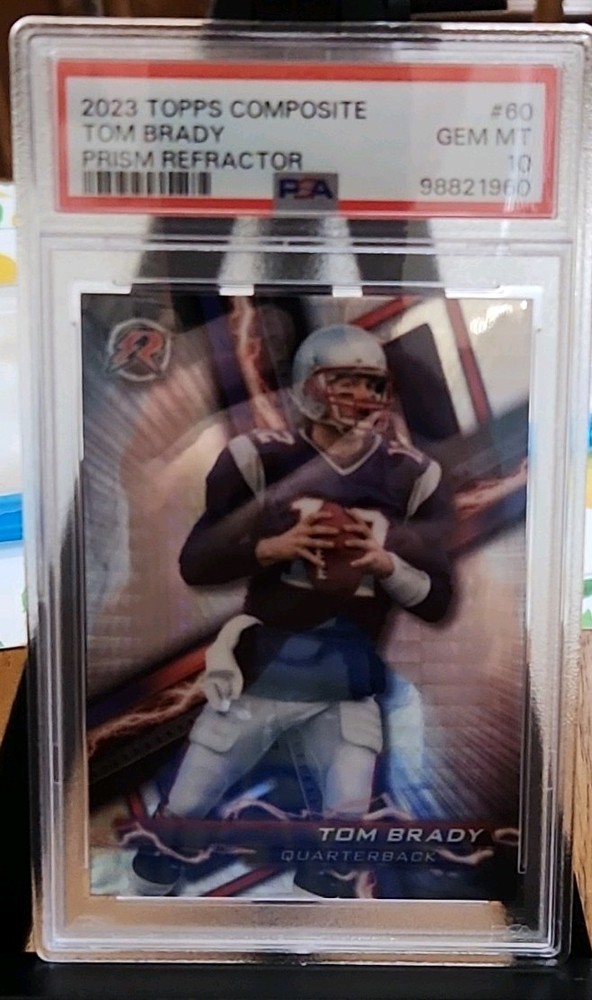 Topps 2023 Composite Resurgence Tom Brady #60 Prism Refractor PSA 10 Patriots