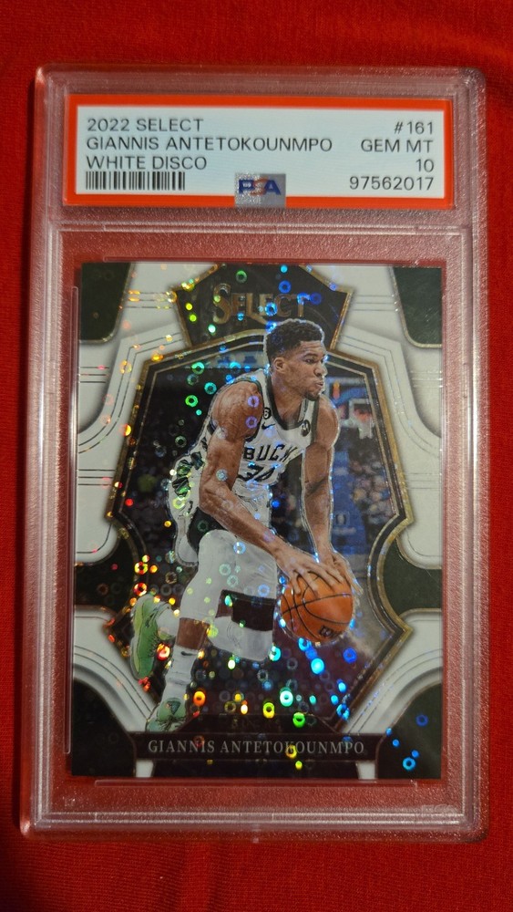 2022 Select Prizm Giannis Antetokounmpo White Disco #161 PSA10!