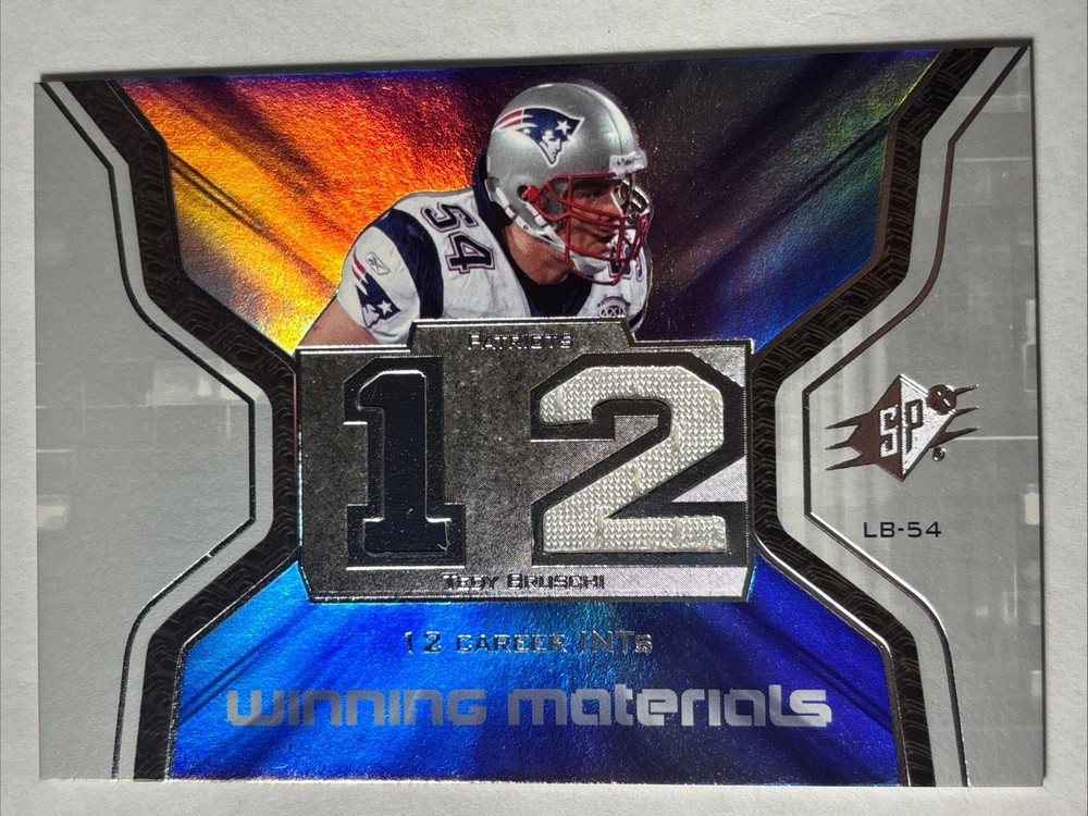 2007 SPx Winning Materials Game Used Jersey Tedy Bruschi Patriots