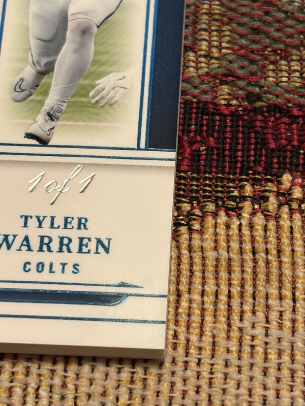 Tyler Warren 1/1 National Treasures  view 2