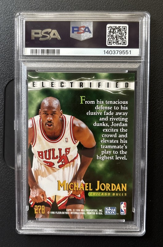 1995-96 Skybox Premium - Electrified Michael Jordan #278 view 2