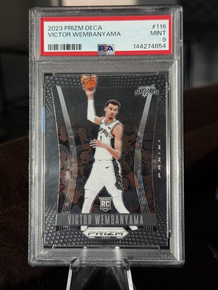 Victor Wembanyama 2023 Prizm DECA (PSA 9-Mint) Rookie Card Spurs Wemby-RC🔥🔥🔥
