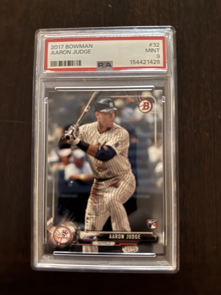 Topps 2017 Bowman Aaron Judge Yankees #32 Rookie Base Set PSA 9