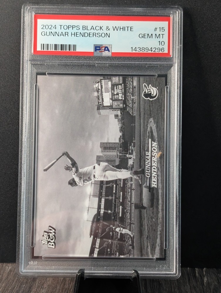 2024 Topps Black & White - Gunnar Henderson #15 PSA 10