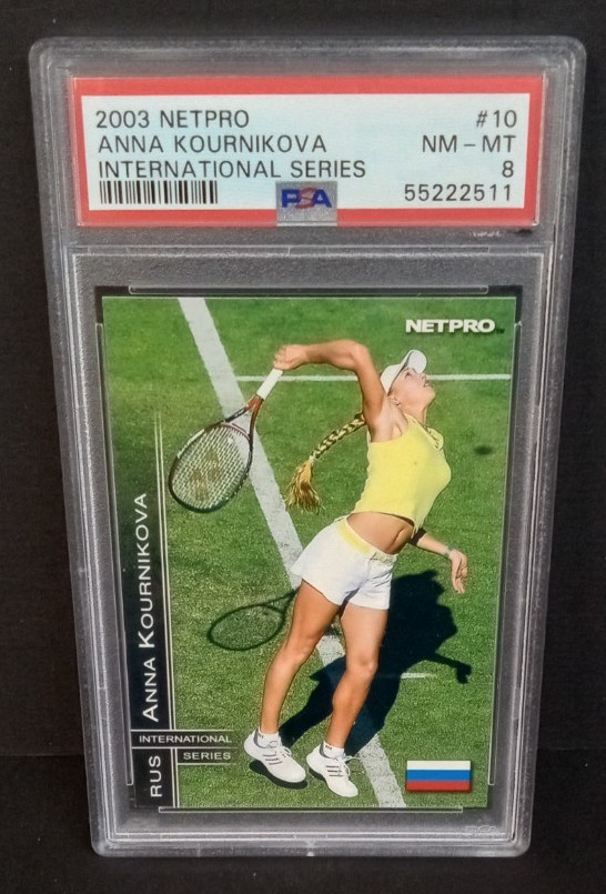 2003 NetPro International Series #10 Anna Kournikova Rookie Tennis PSA 8 NM-MINT