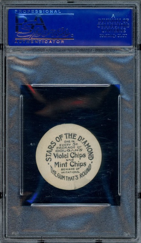 1909 Colgan's Chips Ty Cobb Detroit Tigers Rare HOF Card Georgia Peach *vc PSA 3 view 2