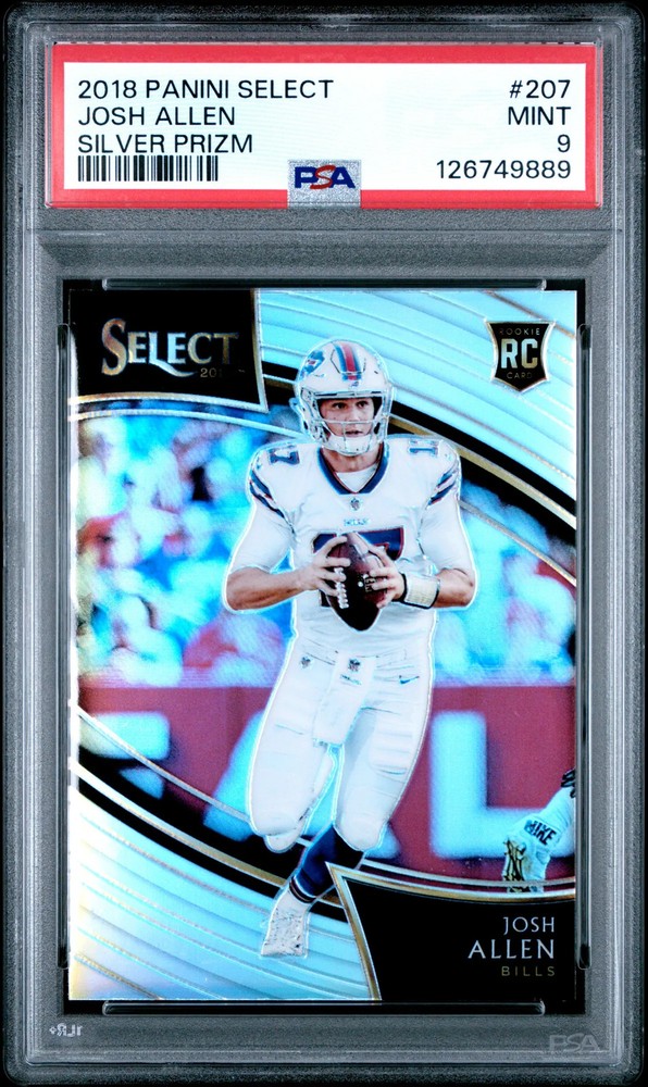 2018 Panini Select Josh Allen #207 Silver Prizm PSA 9