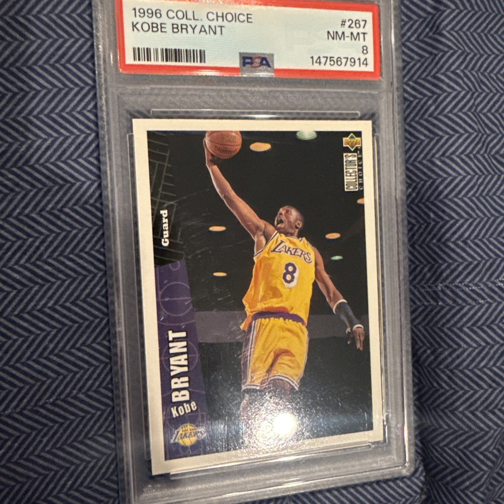 1996 COLLECTOR'S CHOICE KOBE BRYANT #267 PSA 8
