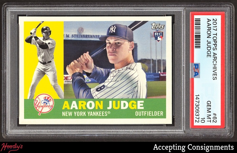 2017 Topps Archives #62 Aaron Judge RC ROOKIE YANKEES PSA 10 GEM MINT
