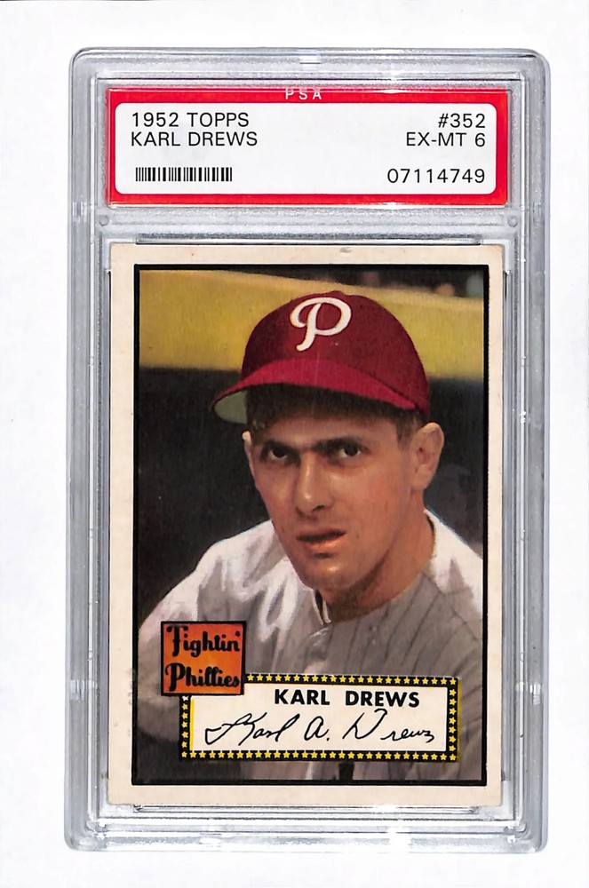 1952 Topps Karl Drews #352 PSA 6 High Number