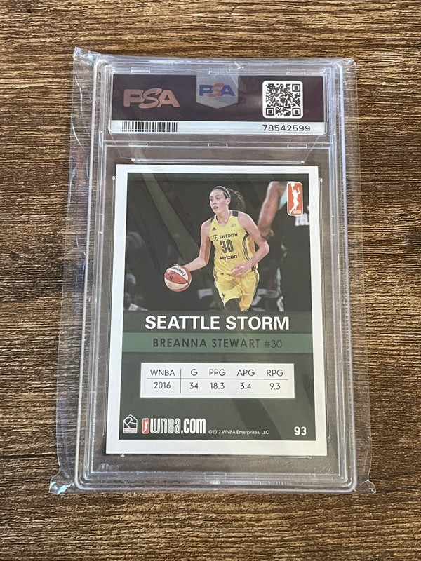 2017 Rittenhouse WNBA #93 Breanna Stewart PSA 9 view 2