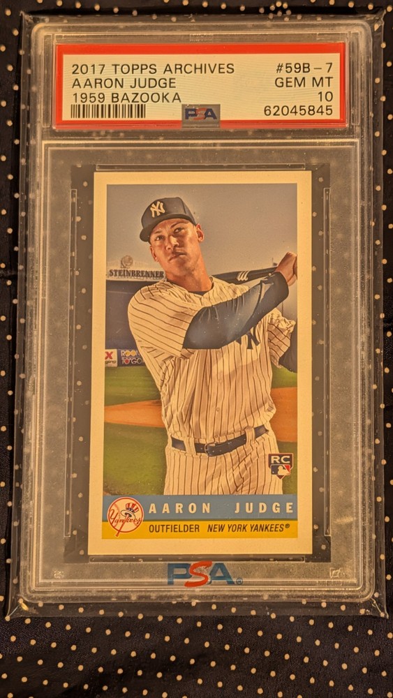 2017 Topps Archives - 1959 Bazooka Aaron Judge #59B-7 (RC) PSA Gem MINT 10