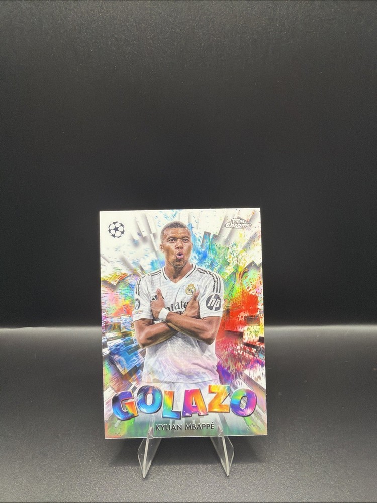 2024-25 Topps Chrome Uefa Club Competitions - Golazo Kylian Mbappe Refractor