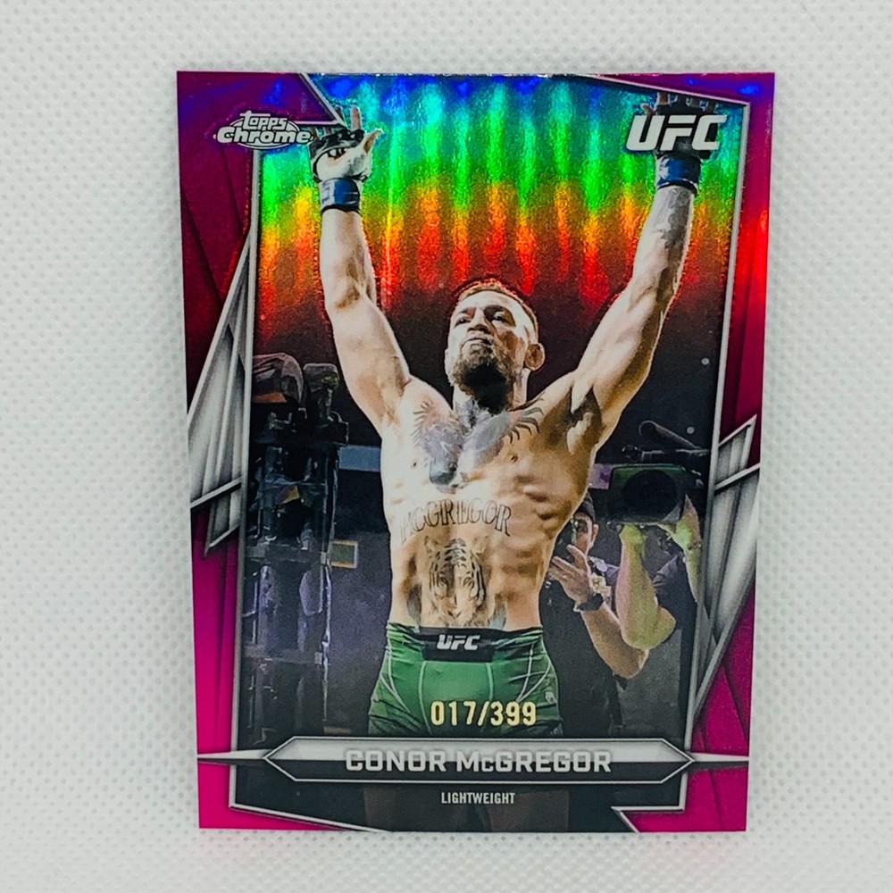 2026 Topps Chrome UFC Conor McGregor Magenta Refractor SP /399