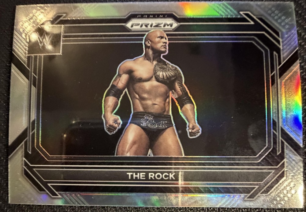 2023 Panini Prizm WWE card of The Rock
