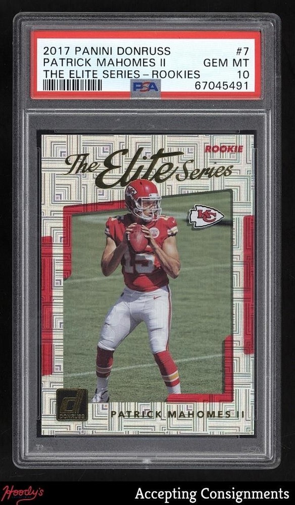 2017 Donruss The Elite Series Rookie #7 Patrick Mahomes II RC PSA 10 GEM Chiefs