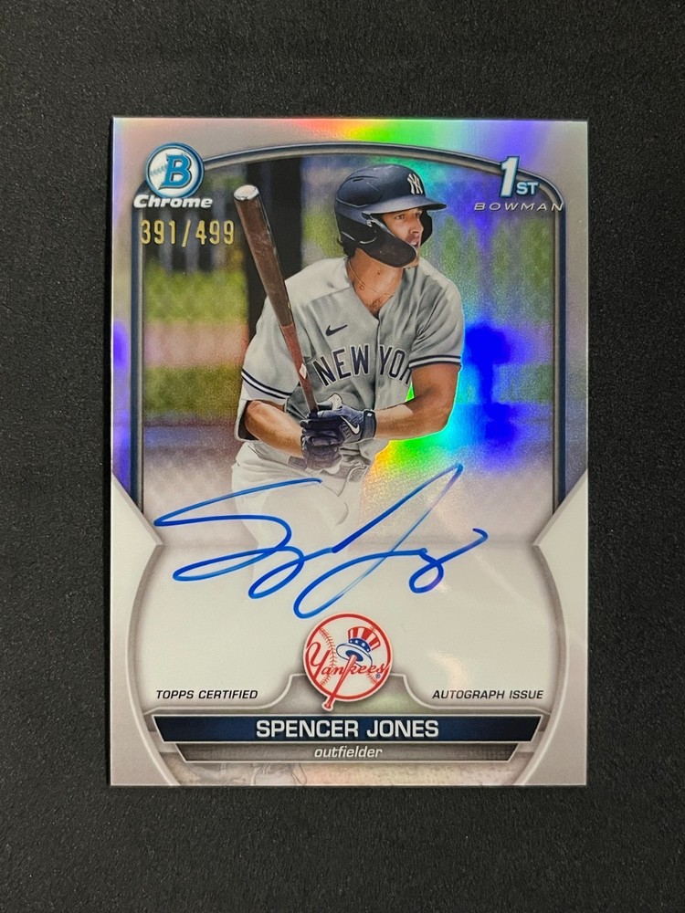 2023 Bowman Chrome Spencer Jones #CPA-SJ Auto RC First Refractor /499