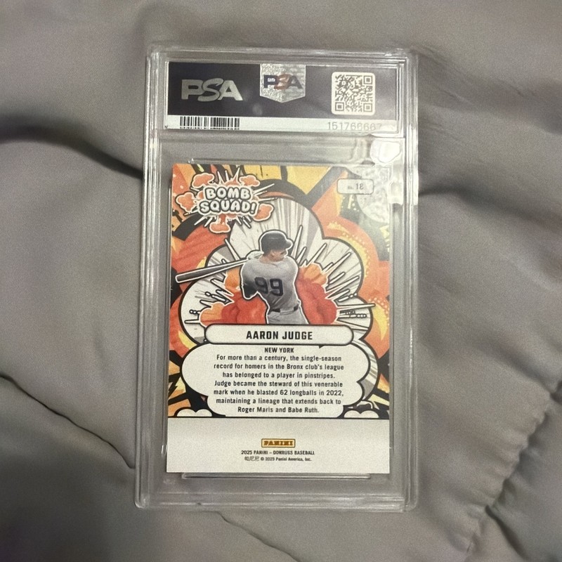 2025 Panini Donruss - Bomb Squad Aaron Judge #18 view 2