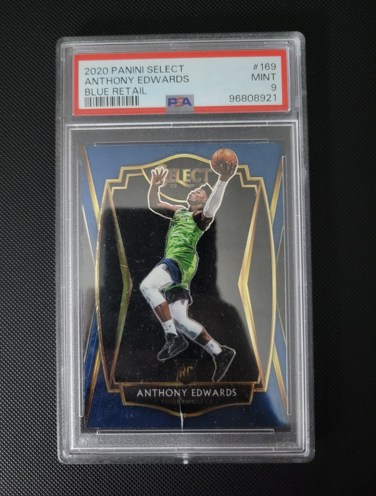 Panini 2020-21 Select Anthony Edwards RC Premier Level Blue #169 PSA 9