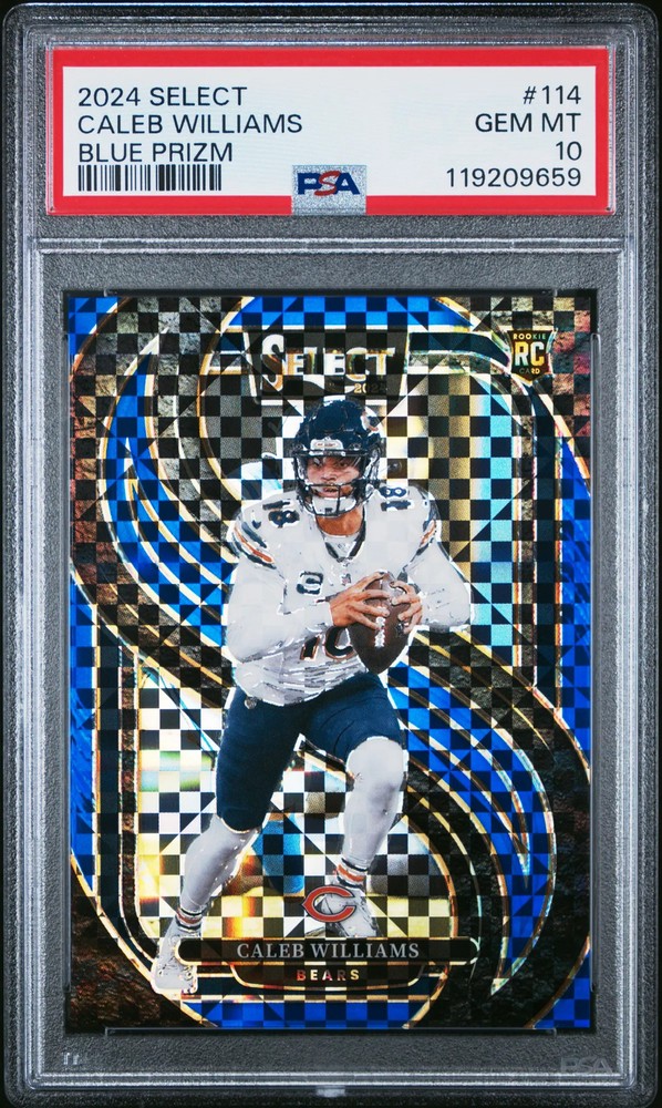 2024 Panini Select Caleb Williams #114 Blue Prizm PSA 10 /175