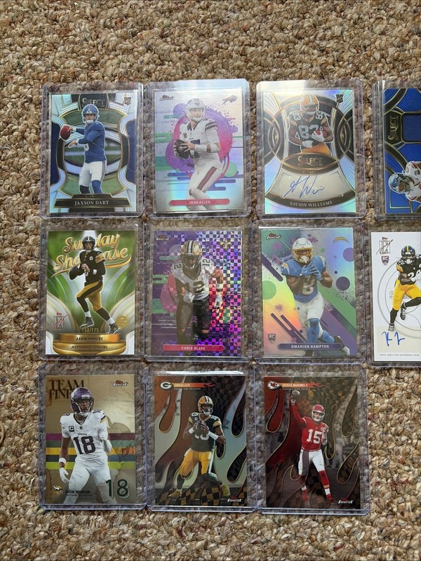 Lot Of 2025 Football Cards-autos/numbered/patches/refractors view 2