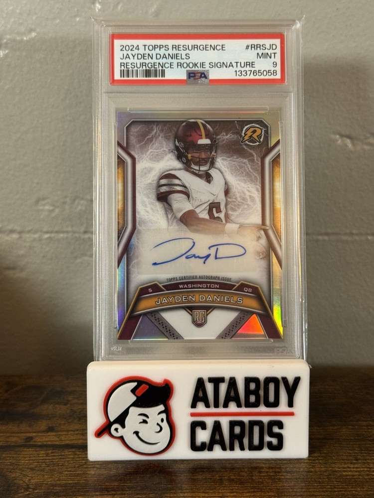 Jayden Daniels 2024 Topps Resurgence Rookie Signatures Auto PSA 9 MT RC #RRS-JD