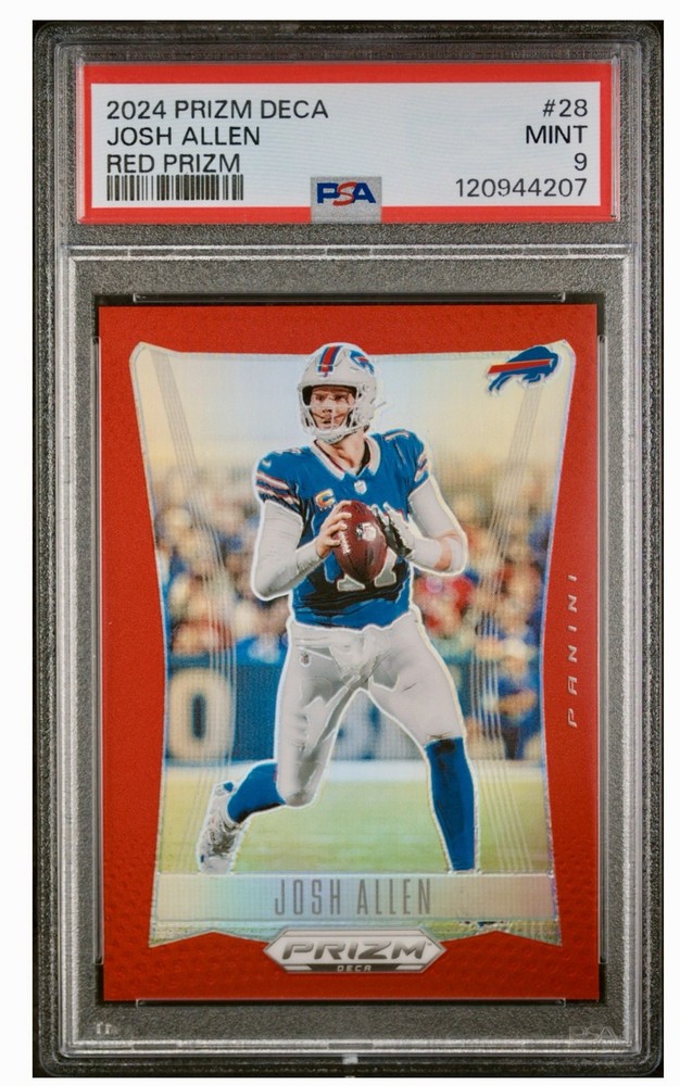 2024 Panini Prizm Deca - Josh Allen #28 Red Prizm /199