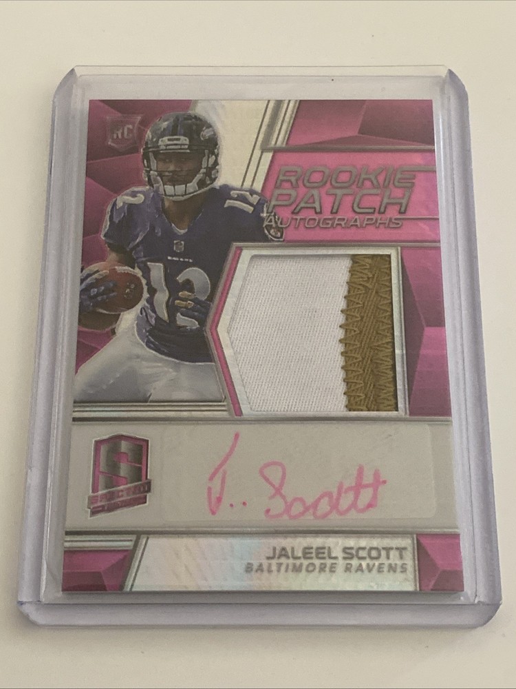 2018 Panini Spectra Rookie Patch Auto /25 Jaleel Scott #236 