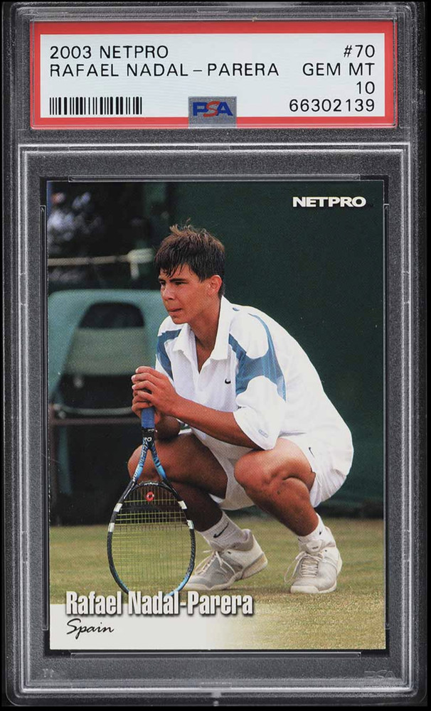 Rafael Nadal-Parera 2003 Netpro ROOKIE #70 PSA 10
