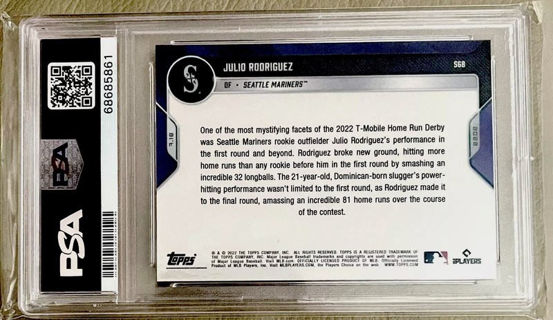 2022 Topps Now JULIO RODRIGUEZ PSA 10 RC #568 Sets New RC first-round Record 32 view 2