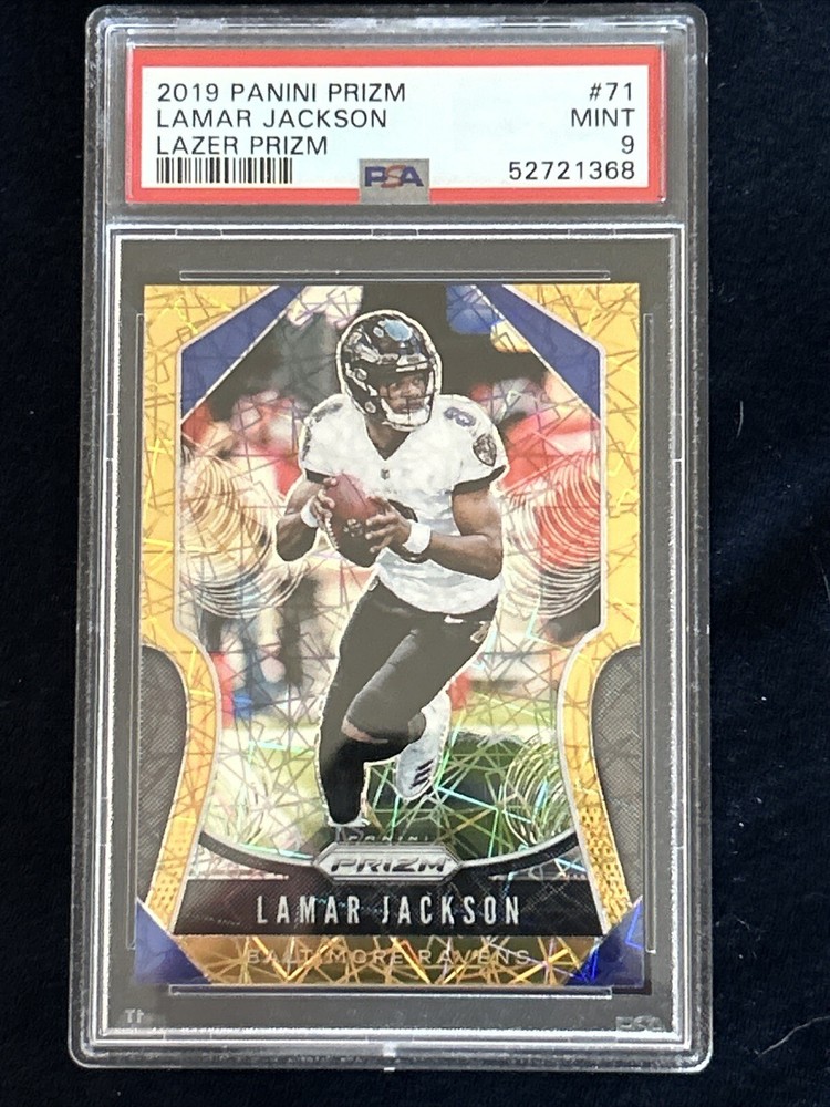 2019 Panini Prizm - Gold Lazer Prizm #71 Lamar Jackson